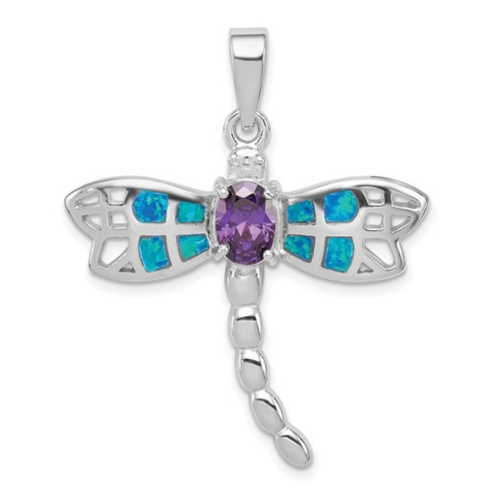 Sterling Silver Dragonfly Pendant
